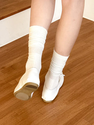 See-through Pleated Warmer Knee Socks Long Socks Collection