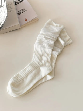 See-through Pleated Warmer Knee Socks Long Socks Collection
