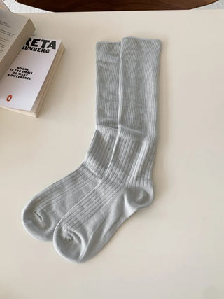 See-through Pleated Warmer Knee Socks Long Socks Collection
