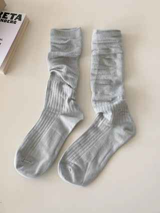 See-through Pleated Warmer Knee Socks Long Socks Collection