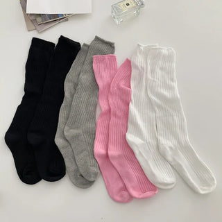 See-through Pleated Warmer Knee Socks Long Socks Collection