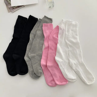 See-through Pleated Warmer Knee Socks Long Socks Collection