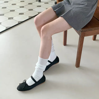 See-through Pleated Warmer Knee Socks Long Socks Collection