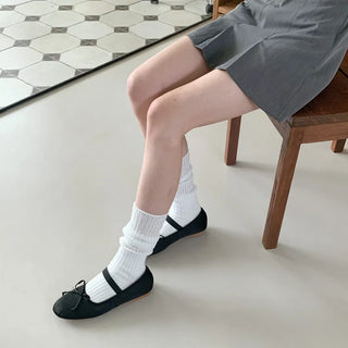 See-through Pleated Warmer Knee Socks Long Socks Collection