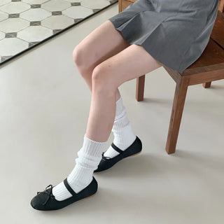 See-through Pleated Warmer Knee Socks Long Socks Collection
