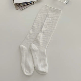 See-through Pleated Warmer Knee Socks Long Socks Collection