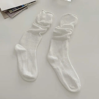 See-through Pleated Warmer Knee Socks Long Socks Collection
