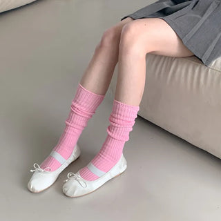 See-through Pleated Warmer Knee Socks Long Socks Collection