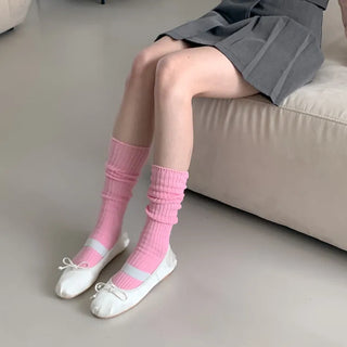 See-through Pleated Warmer Knee Socks Long Socks Collection