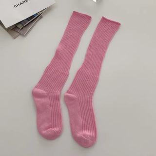 See-through Pleated Warmer Knee Socks Long Socks Collection