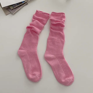 See-through Pleated Warmer Knee Socks Long Socks Collection