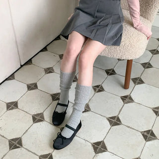 See-through Pleated Warmer Knee Socks Long Socks Collection