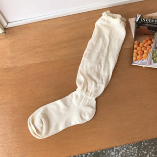 See-through Pleated Warmer Knee Socks Long Socks Collection