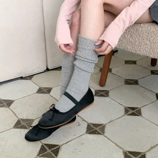 See-through Pleated Warmer Knee Socks Long Socks Collection