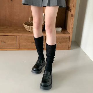 See-through Pleated Warmer Knee Socks Long Socks Collection