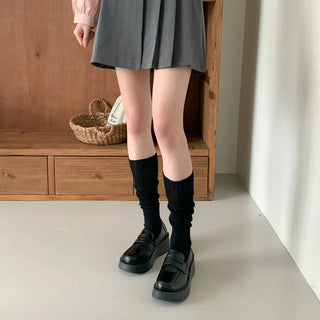 See-through Pleated Warmer Knee Socks Long Socks Collection
