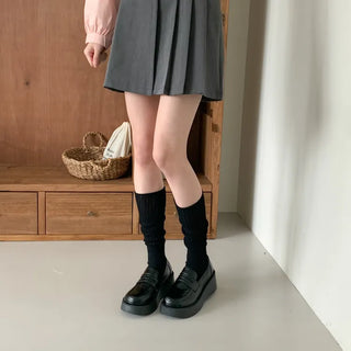 See-through Pleated Warmer Knee Socks Long Socks Collection