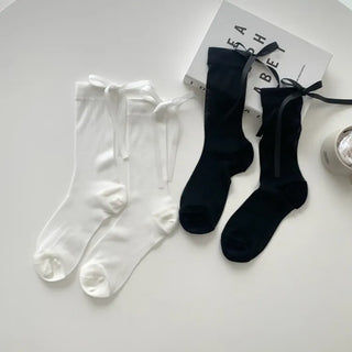 See-through Pleated Warmer Knee Socks Long Socks Collection