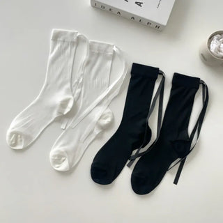 See-through Pleated Warmer Knee Socks Long Socks Collection