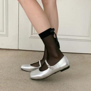 See-through Pleated Warmer Knee Socks Long Socks Collection