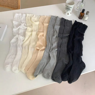 See-through Pleated Warmer Knee Socks Long Socks Collection