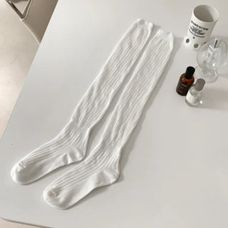See-through Pleated Warmer Knee Socks Long Socks Collection