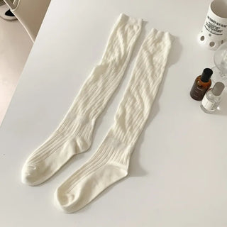 See-through Pleated Warmer Knee Socks Long Socks Collection