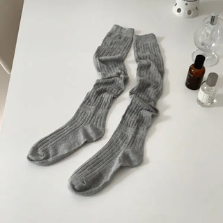 See-through Pleated Warmer Knee Socks Long Socks Collection
