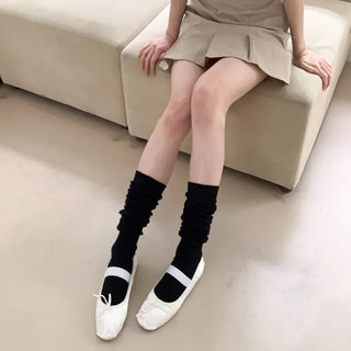 See-through Pleated Warmer Knee Socks Long Socks Collection