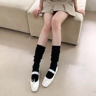 See-through Pleated Warmer Knee Socks Long Socks Collection