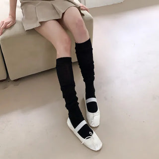See-through Pleated Warmer Knee Socks Long Socks Collection