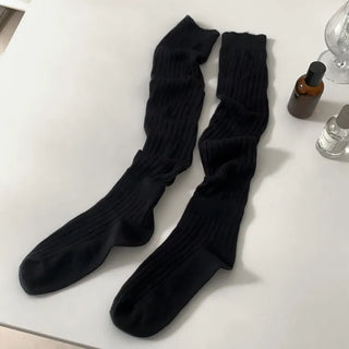 See-through Pleated Warmer Knee Socks Long Socks Collection