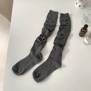 See-through Pleated Warmer Knee Socks Long Socks Collection