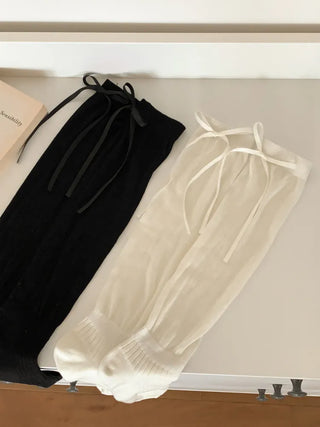 See-through Pleated Warmer Knee Socks Long Socks Collection