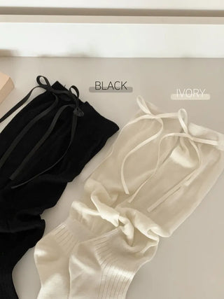 See-through Pleated Warmer Knee Socks Long Socks Collection