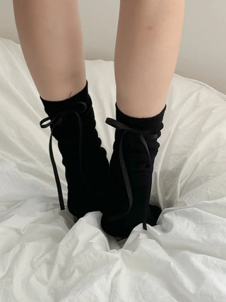 See-through Pleated Warmer Knee Socks Long Socks Collection