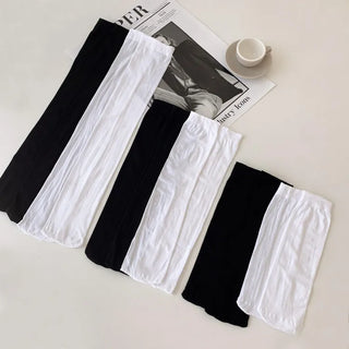 See-through Pleated Warmer Knee Socks Long Socks Collection