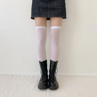 See-through Pleated Warmer Knee Socks Long Socks Collection