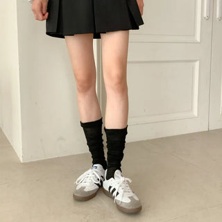 See-through Pleated Warmer Knee Socks Long Socks Collection