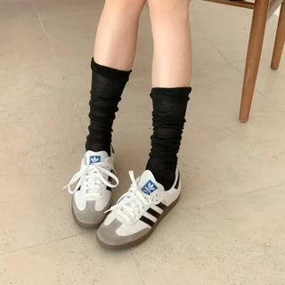 See-through Pleated Warmer Knee Socks Long Socks Collection