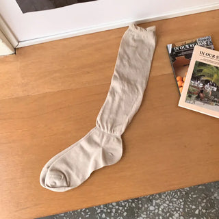 See-through Pleated Warmer Knee Socks Long Socks Collection