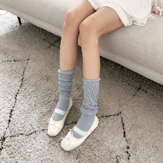 See-through Pleated Warmer Knee Socks Long Socks Collection