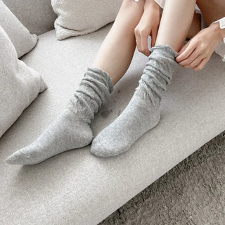 See-through Pleated Warmer Knee Socks Long Socks Collection