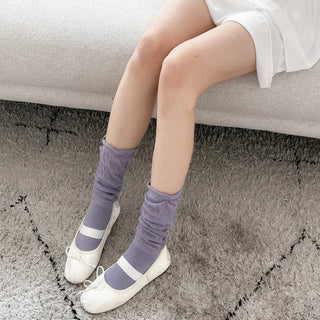 See-through Pleated Warmer Knee Socks Long Socks Collection