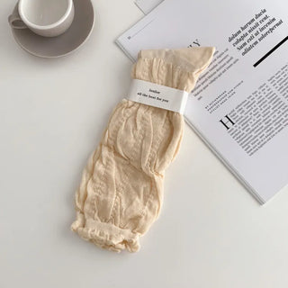See-through Pleated Warmer Knee Socks Long Socks Collection