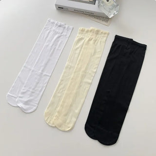 See-through Pleated Warmer Knee Socks Long Socks Collection