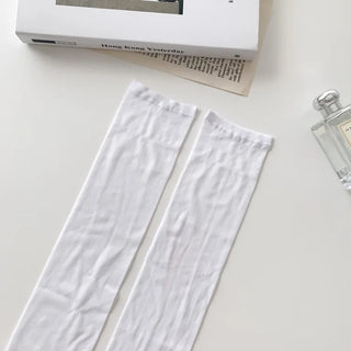 See-through Pleated Warmer Knee Socks Long Socks Collection