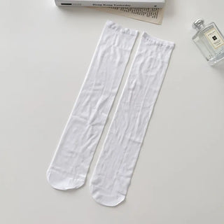 See-through Pleated Warmer Knee Socks Long Socks Collection