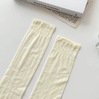 See-through Pleated Warmer Knee Socks Long Socks Collection