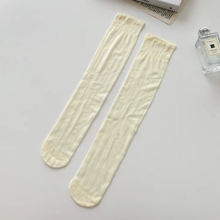 See-through Pleated Warmer Knee Socks Long Socks Collection